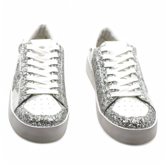 Steve Madden Perona Womens Fashion Sneakers Silver Size 10 M - Picture 4 of 8